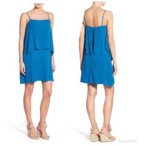 NWT splendid voile popover blue dress Sz M